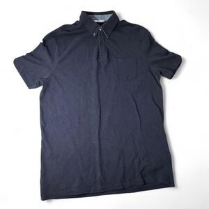 Ben Sherman Men's Navy Blue Short Sleeve Polo Shirt with buttons front pocket XL